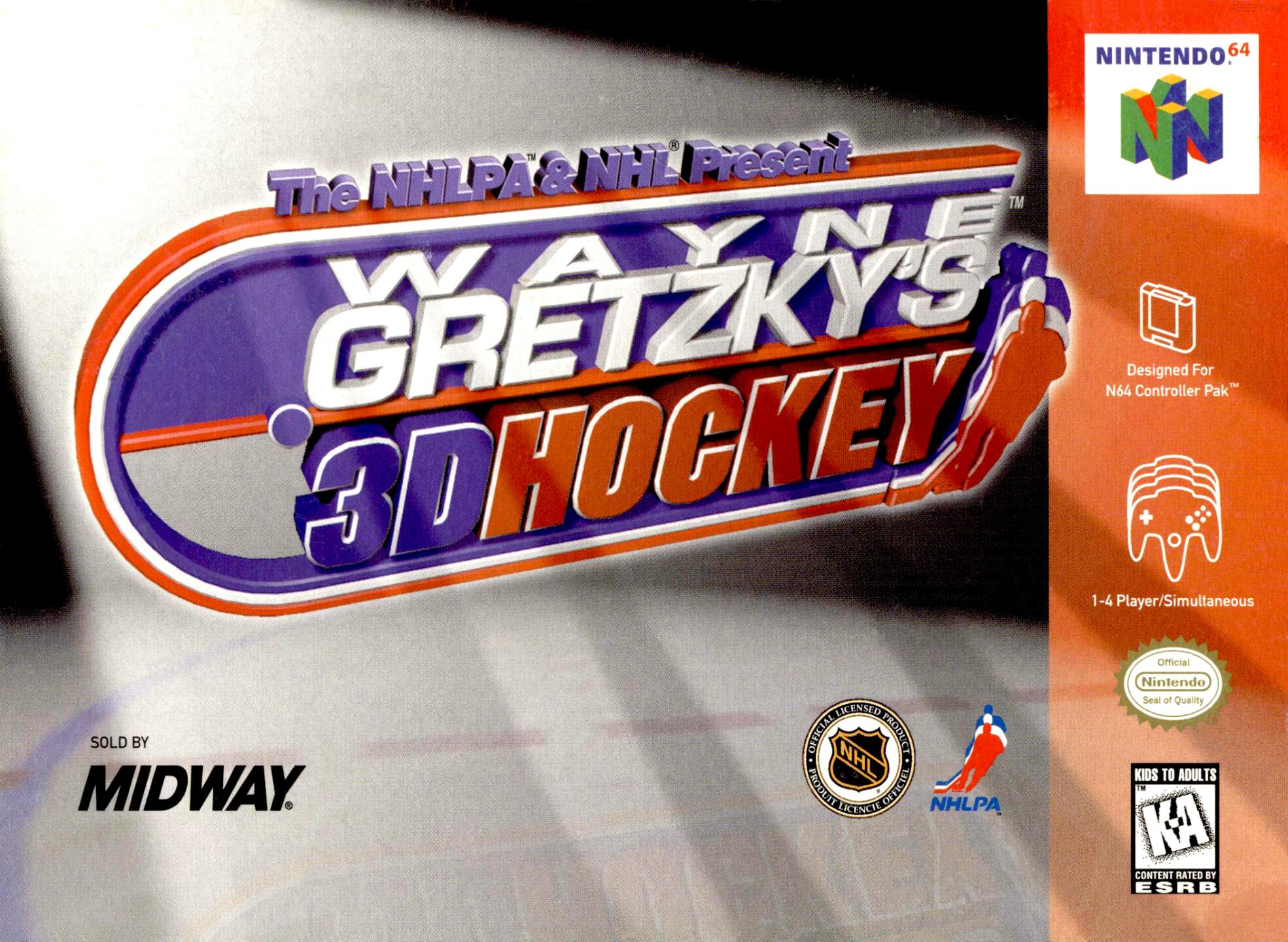 Wayne Gretzky's 3D Hockey (USA) (Rev 1) Cover