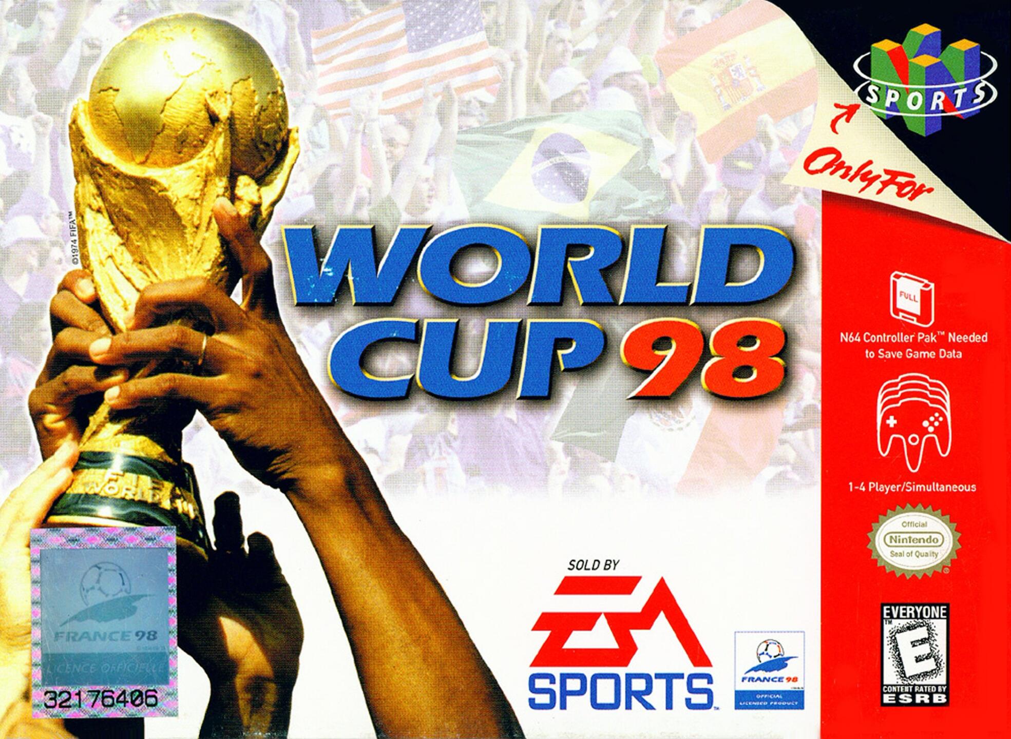 World Cup 98 (USA) (En,Fr,De,Es,It,Nl,Sv,Da) Cover