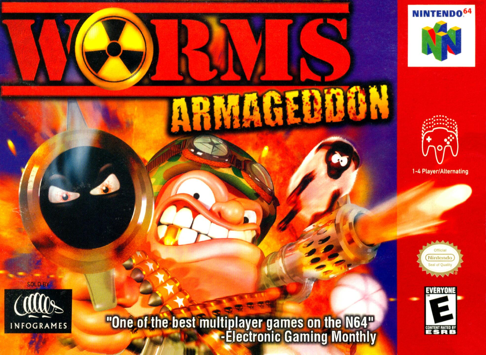Worms Armageddon (USA) (En,Fr,Es) Cover