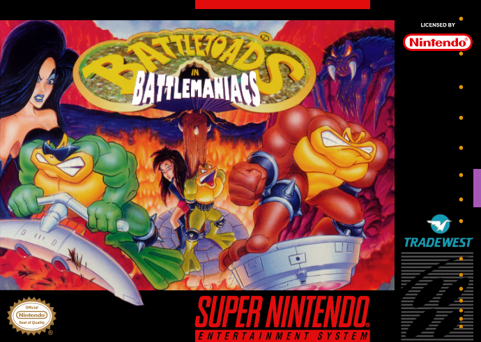 Battletoads in Battlemaniacs (USA) Cover
