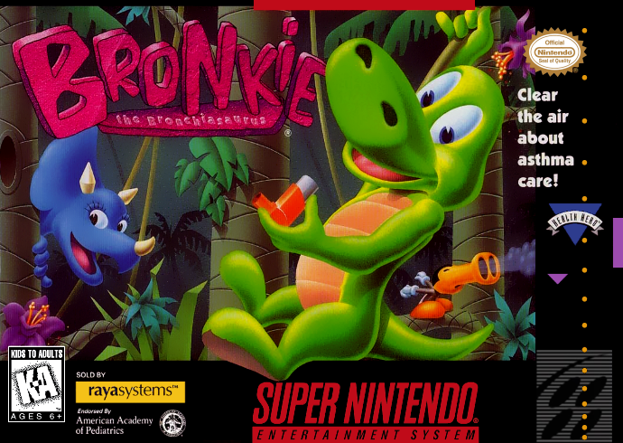 Bronkie the Bronchiasaurus (USA) (En,Es) Cover