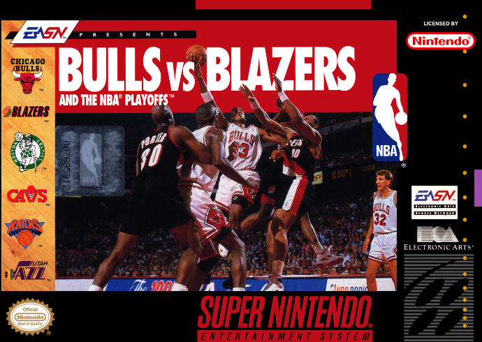 Bulls vs Blazers and the NBA Playoffs (USA) (Rev 1) Cover