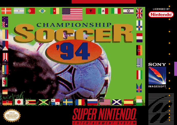 Championship Soccer '94 (USA) (En,Fr,De,It) Cover
