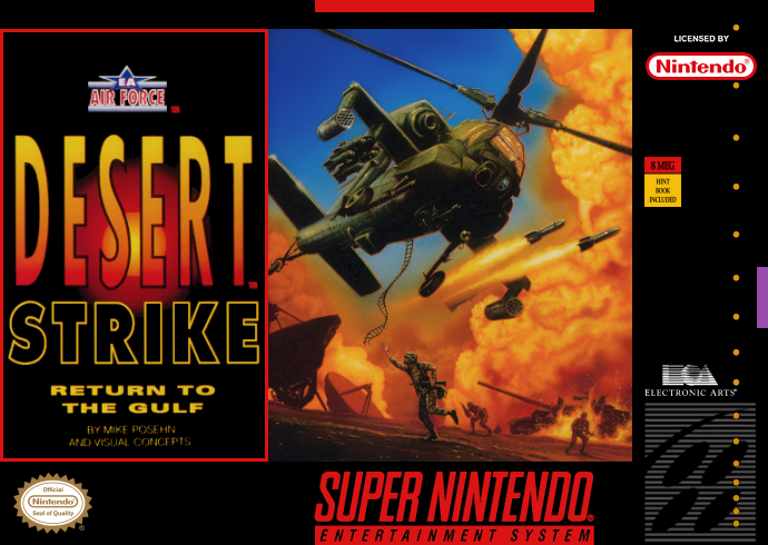 Desert Strike - Return to the Gulf (USA) Cover