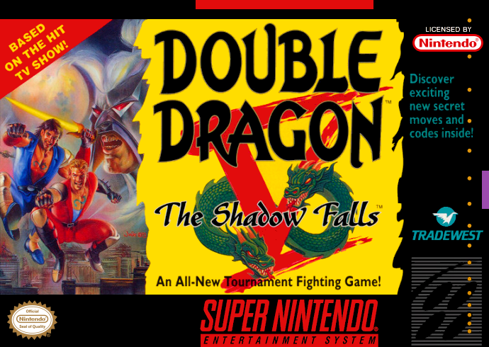 Double Dragon V - The Shadow Falls (USA) Cover