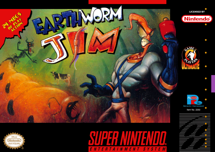 Earthworm Jim (USA) Cover