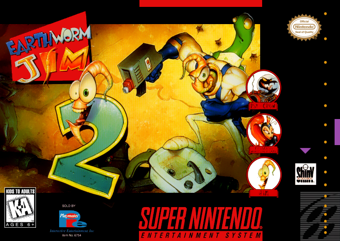 Earthworm Jim 2 (USA) Cover