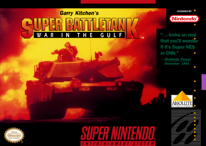 Garry Kitchen's Super Battletank - War in the Gulf (USA) (Rev 1) Cover