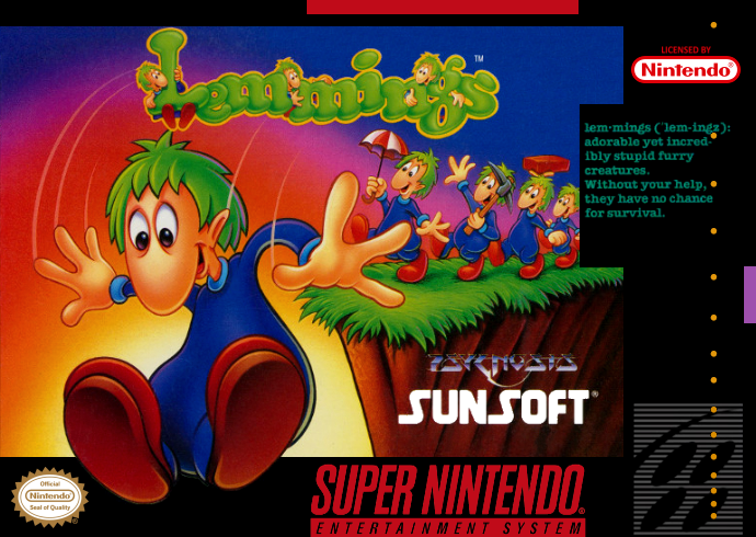 Lemmings (USA) (Rev 1) Cover