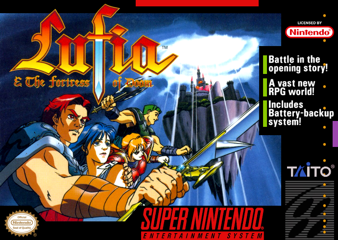 Lufia & the Fortress of Doom (USA) Cover