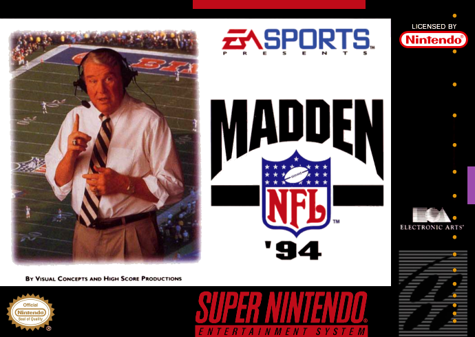 Madden NFL '94 (USA) Cover