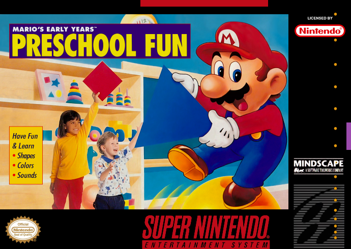Mario's Early Years - Preschool Fun (USA) Cover