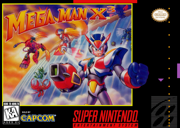 Mega Man X3 (USA) Cover