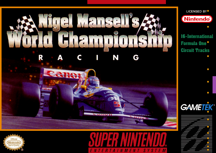 Nigel Mansell's World Championship Racing (USA) Cover