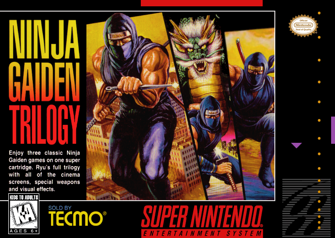 Ninja Gaiden Trilogy (USA) Cover