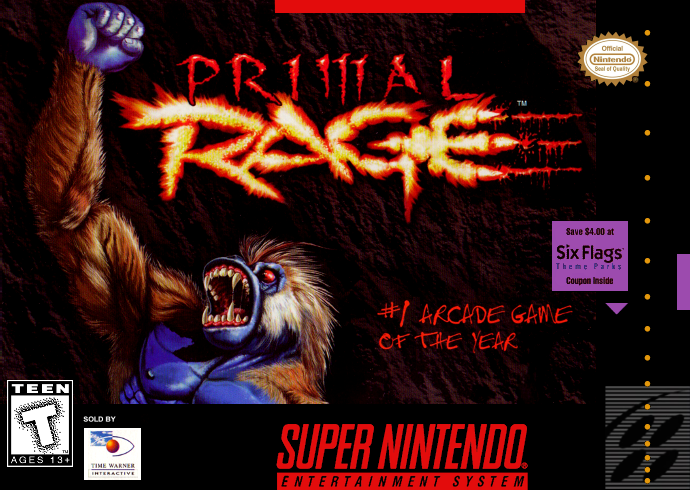 Primal Rage (USA) Cover