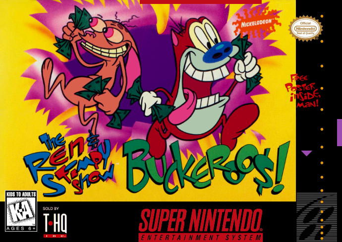 Ren & Stimpy Show, The - Buckeroo$! (USA) Cover