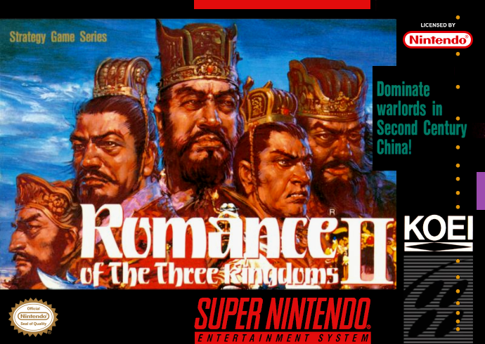 Romance of the Three Kingdoms II (USA) Cover