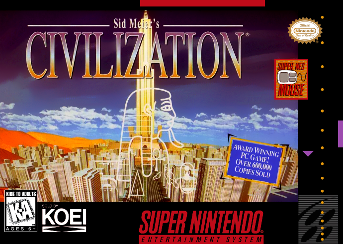 Sid Meier's Civilization (USA) Cover
