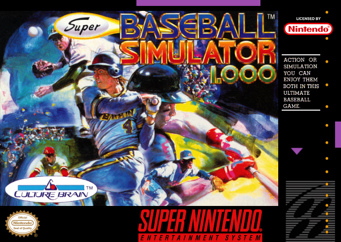 Super Baseball Simulator 1.000 (USA) Cover