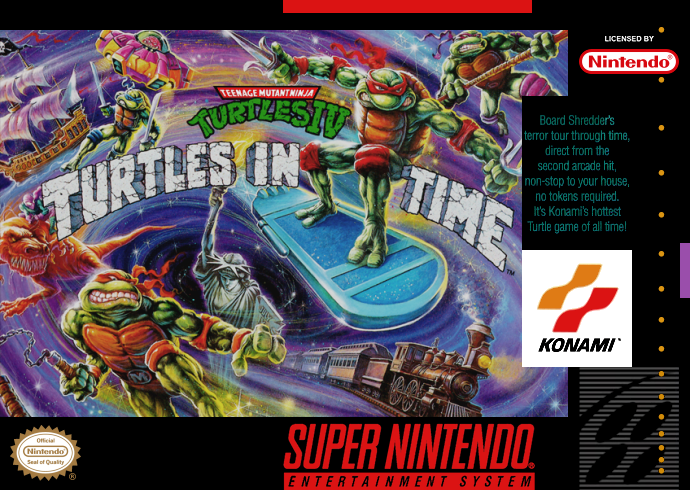 Teenage Mutant Ninja Turtles IV - Turtles in Time (USA) Cover