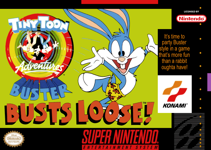 Tiny Toon Adventures - Buster Busts Loose! (USA) Cover