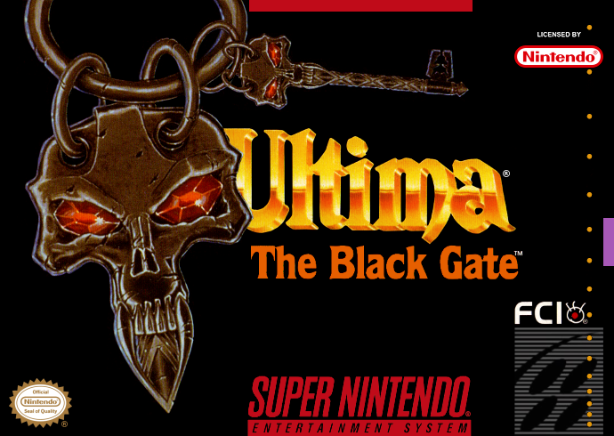 Ultima - The Black Gate (USA) Cover