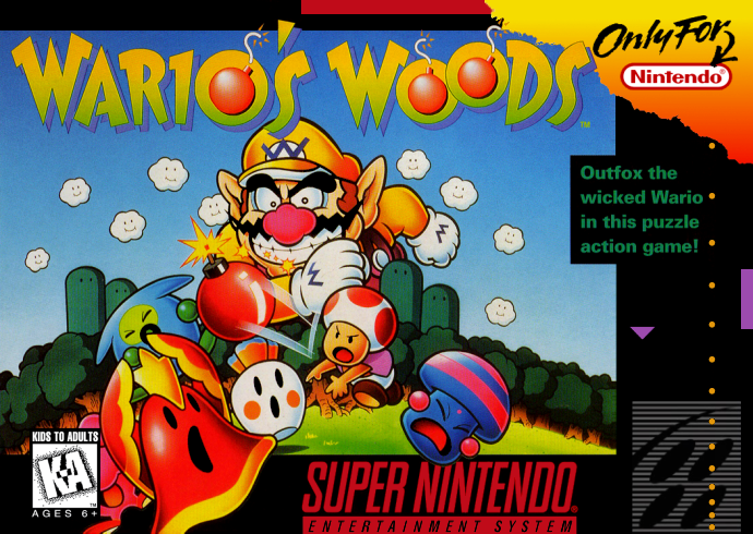 Wario's Woods (USA) Cover