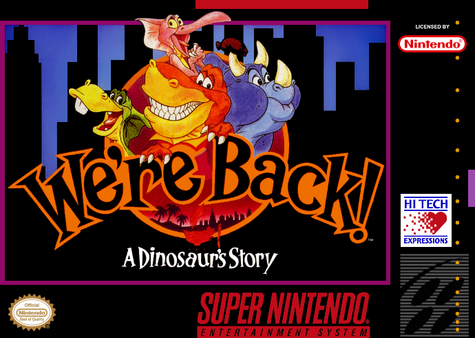We're Back! - A Dinosaur's Story (USA) Cover
