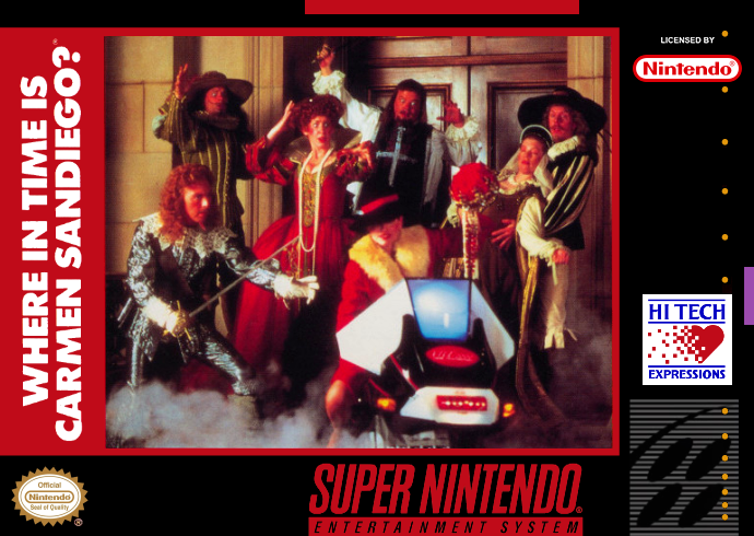 Where in Time Is Carmen Sandiego (USA) (En,Fr,De,Es,It) Cover