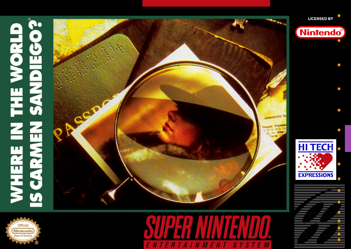Where in the World Is Carmen Sandiego (USA) (En,Fr,De,Es,It) Cover