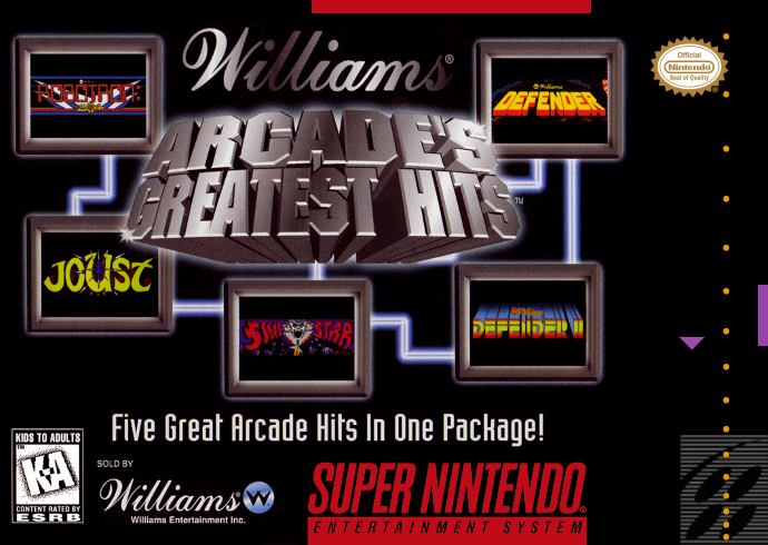 Williams Arcade's Greatest Hits (USA) Cover